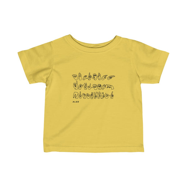 Infant Alphabet in Sign Language Tee