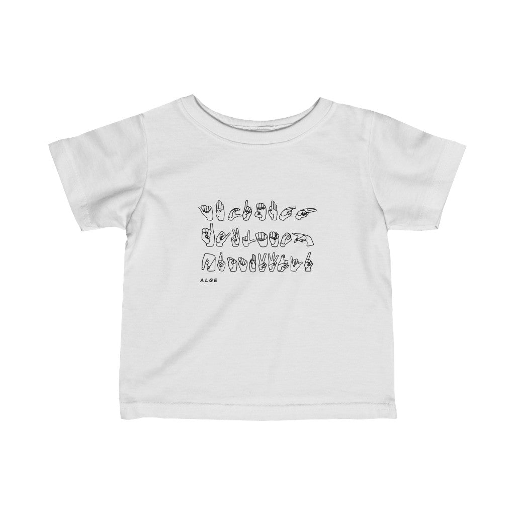 Infant Alphabet in Sign Language Tee