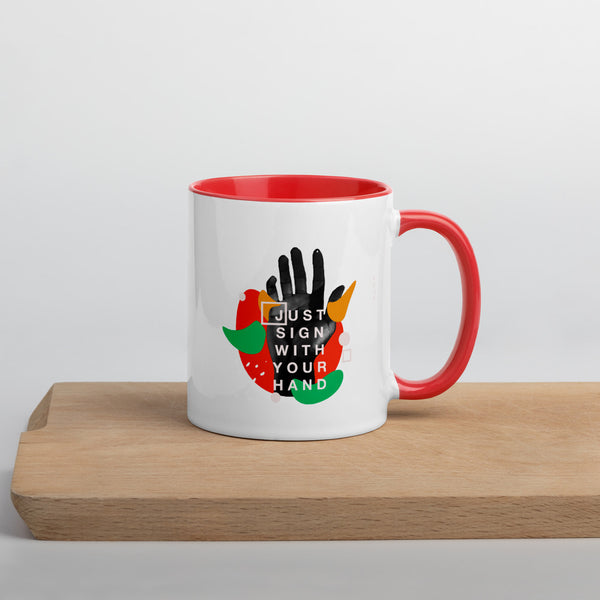 Sign Mug with Color Inside