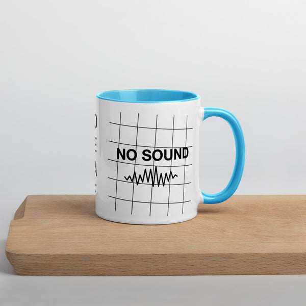 No Sound Mug with Color Inside