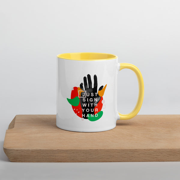 Sign Mug with Color Inside